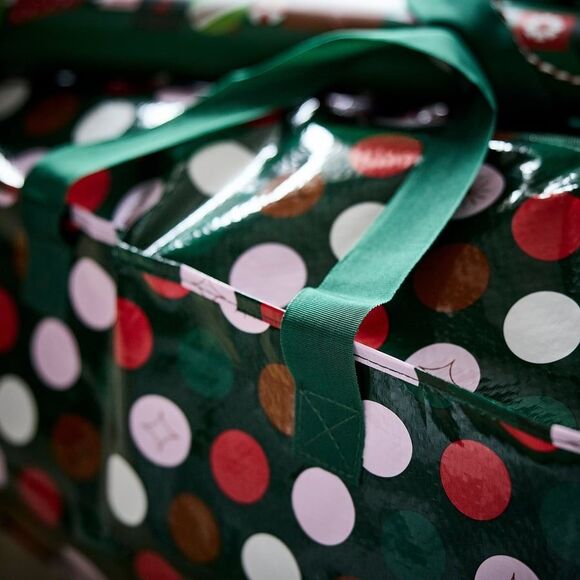 Ikea Bag Tote Large Zipper New 806.043.60 Great Xmas Storage Vinterfint 2025 - Picture 2 of 5